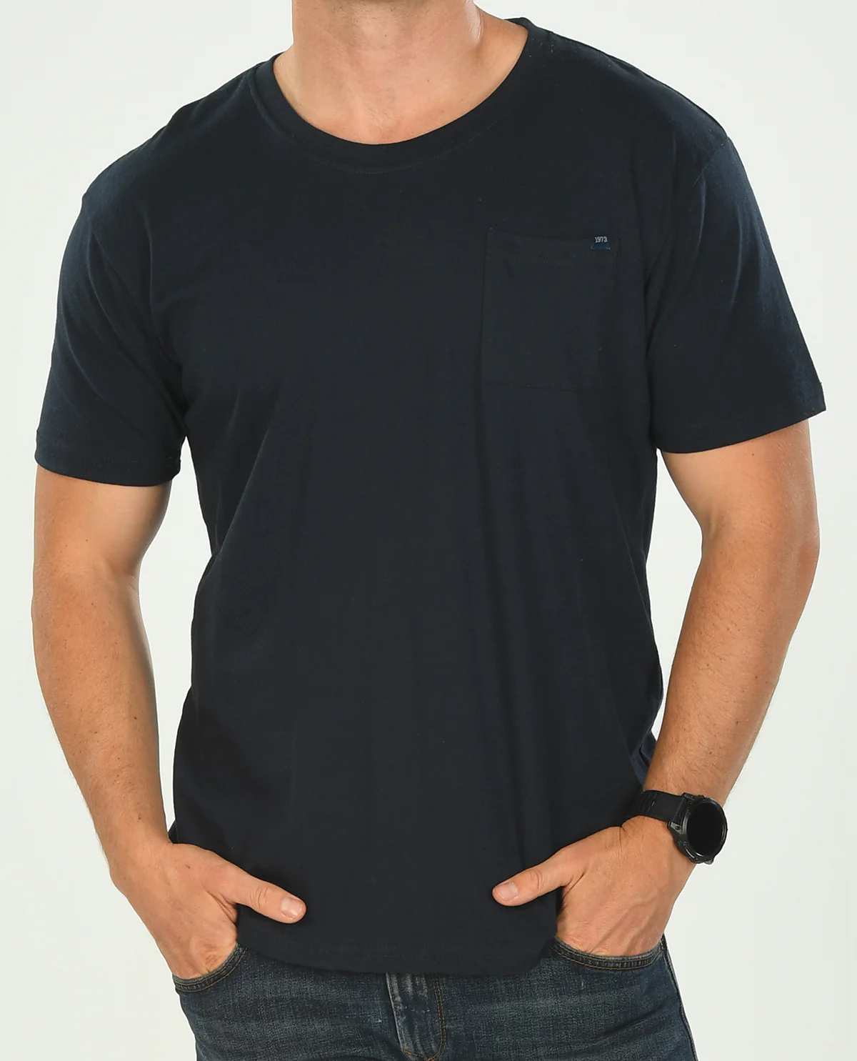 Real Essentials Short Sleeve Cotton Pocket Tee - Image 3