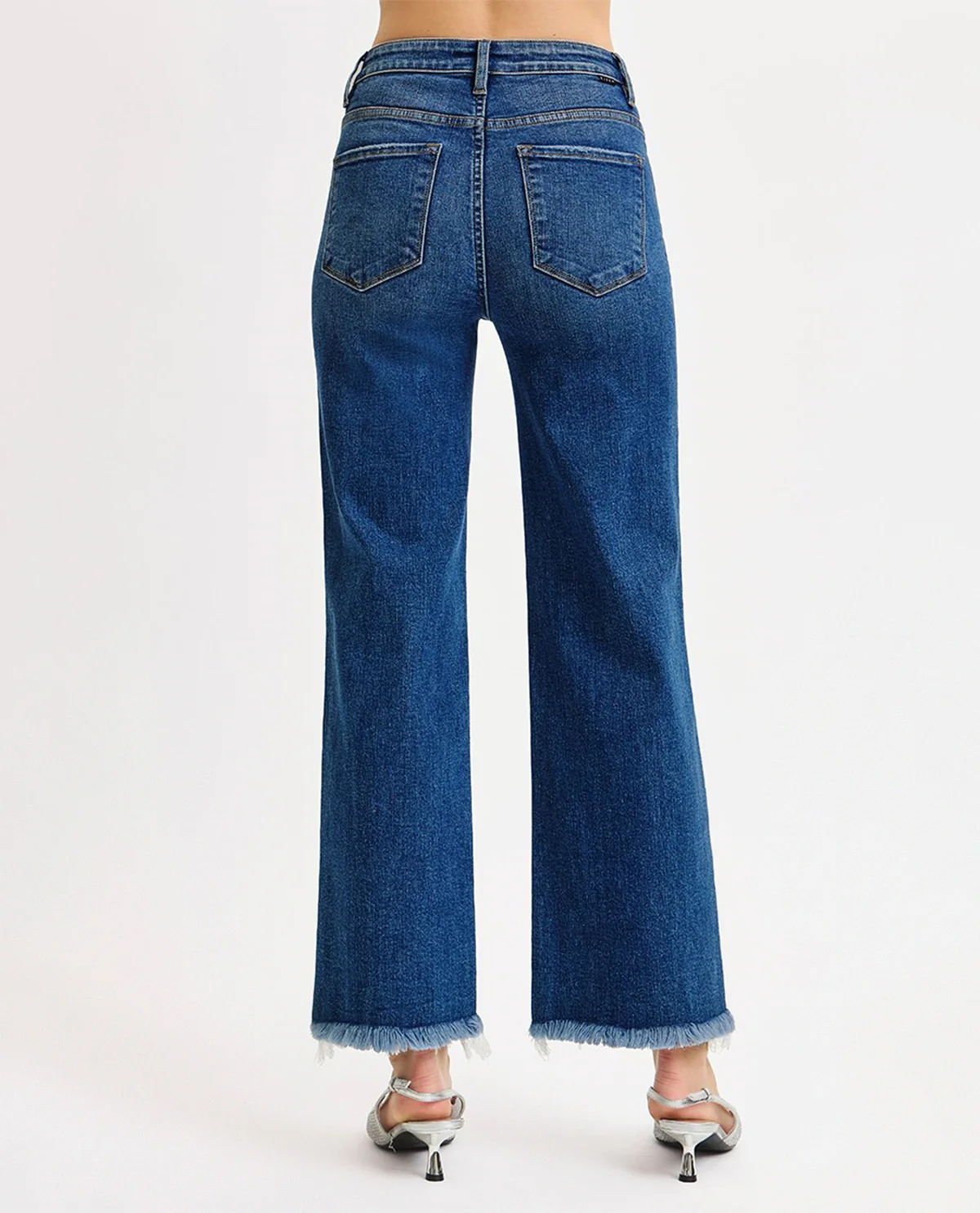 Risen High Rise Ankle Jeans Dark Denim - Image 3