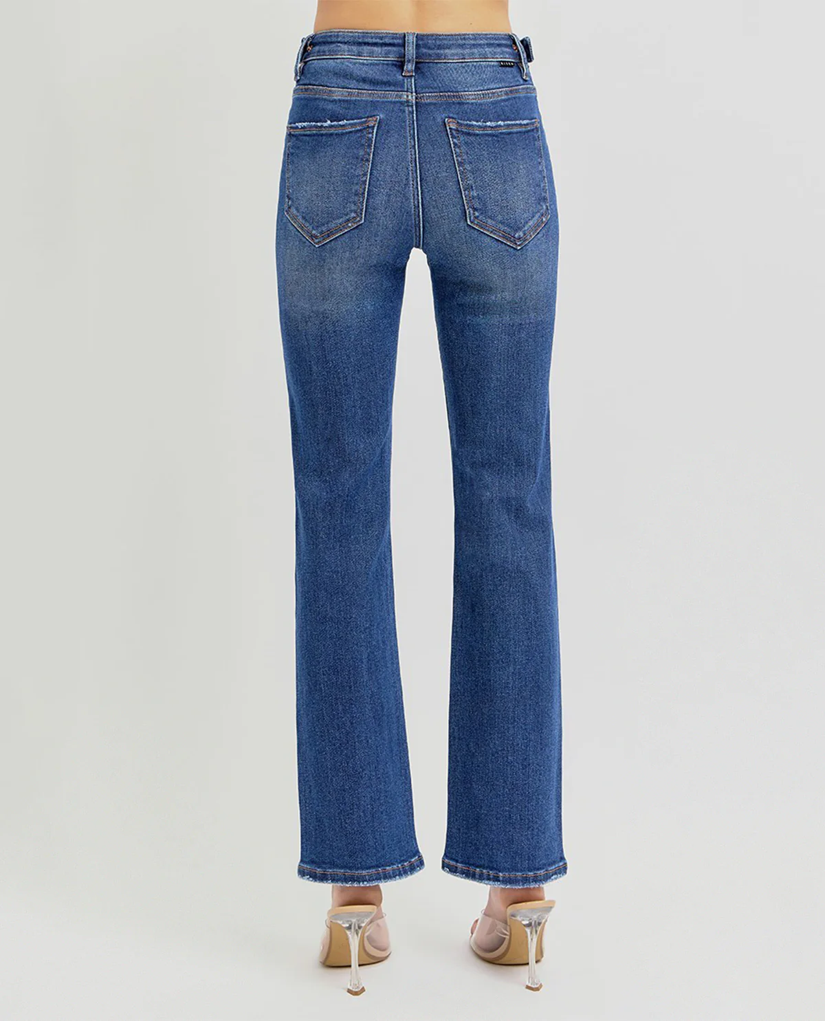 Risen High Rise Ankle Jeans Dark Denim - Image 3