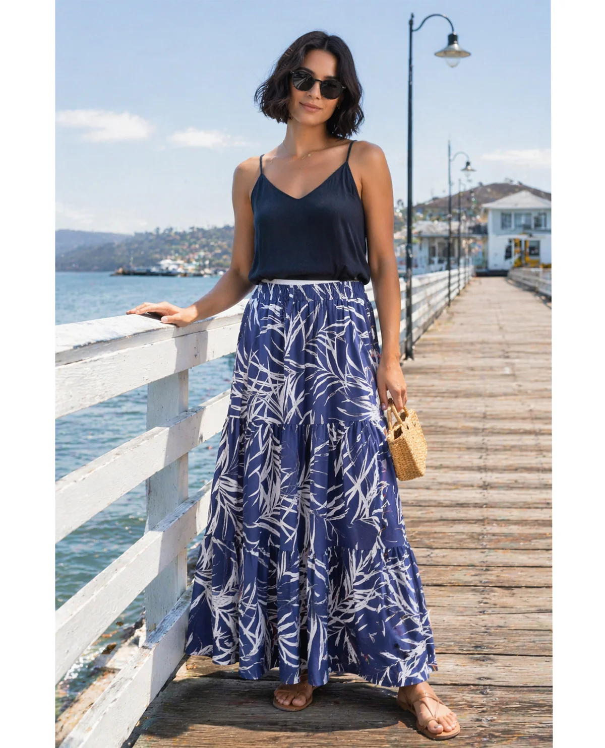 Robert Louis Print Silky Knit Skirt - Image 7