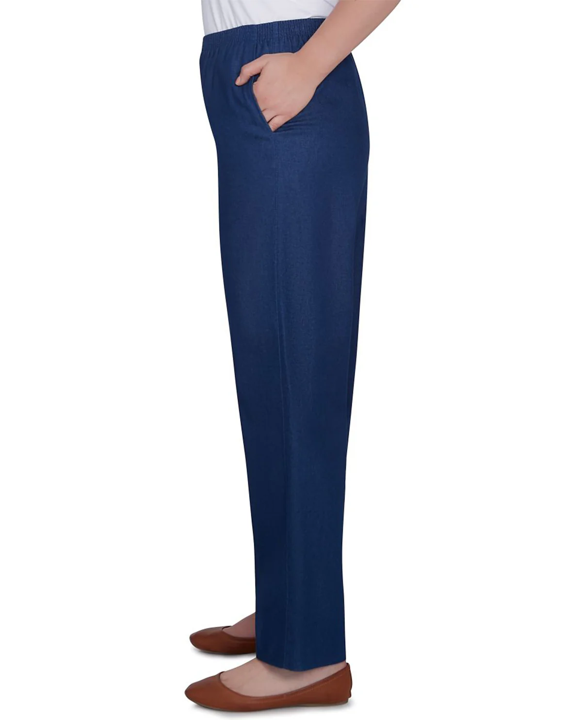 Alfred Dunner Petite Denim Pant Short - Image 2