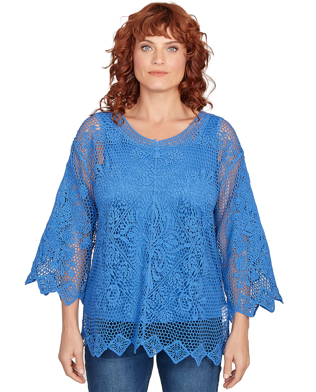 Ruby Road Ibiza Sunset Medallion Lace Sweater - Image 2