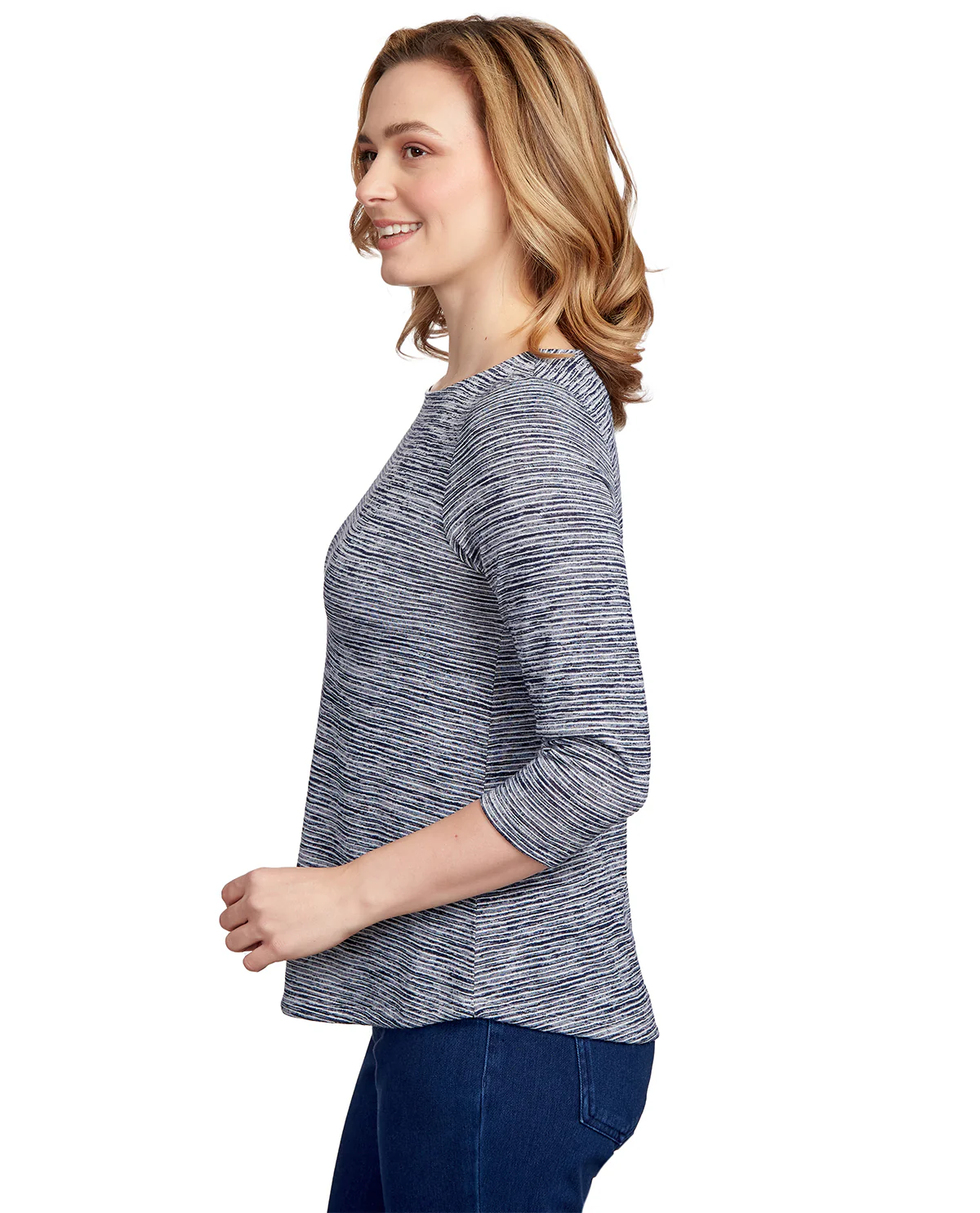 Ruby Road Missy Must Haves Dyed Stripe Knit Top - Image 13