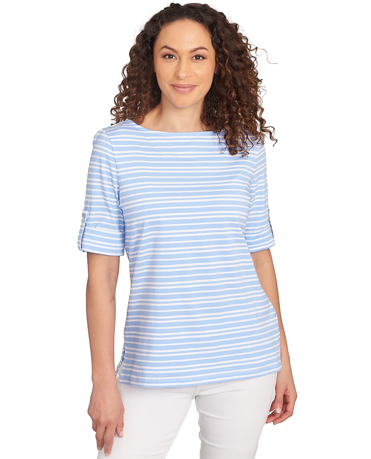 Ruby Road Puttin On the Prints Variegated Knit Top - Image 2