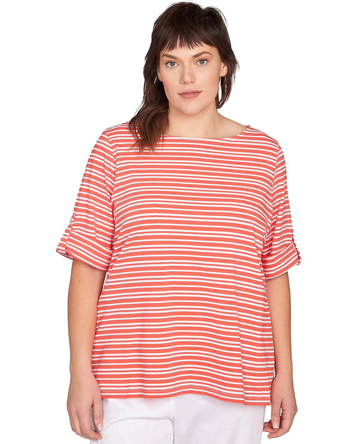 Ruby Road Puttin On the Prints Stripe Knit Top - Image 3
