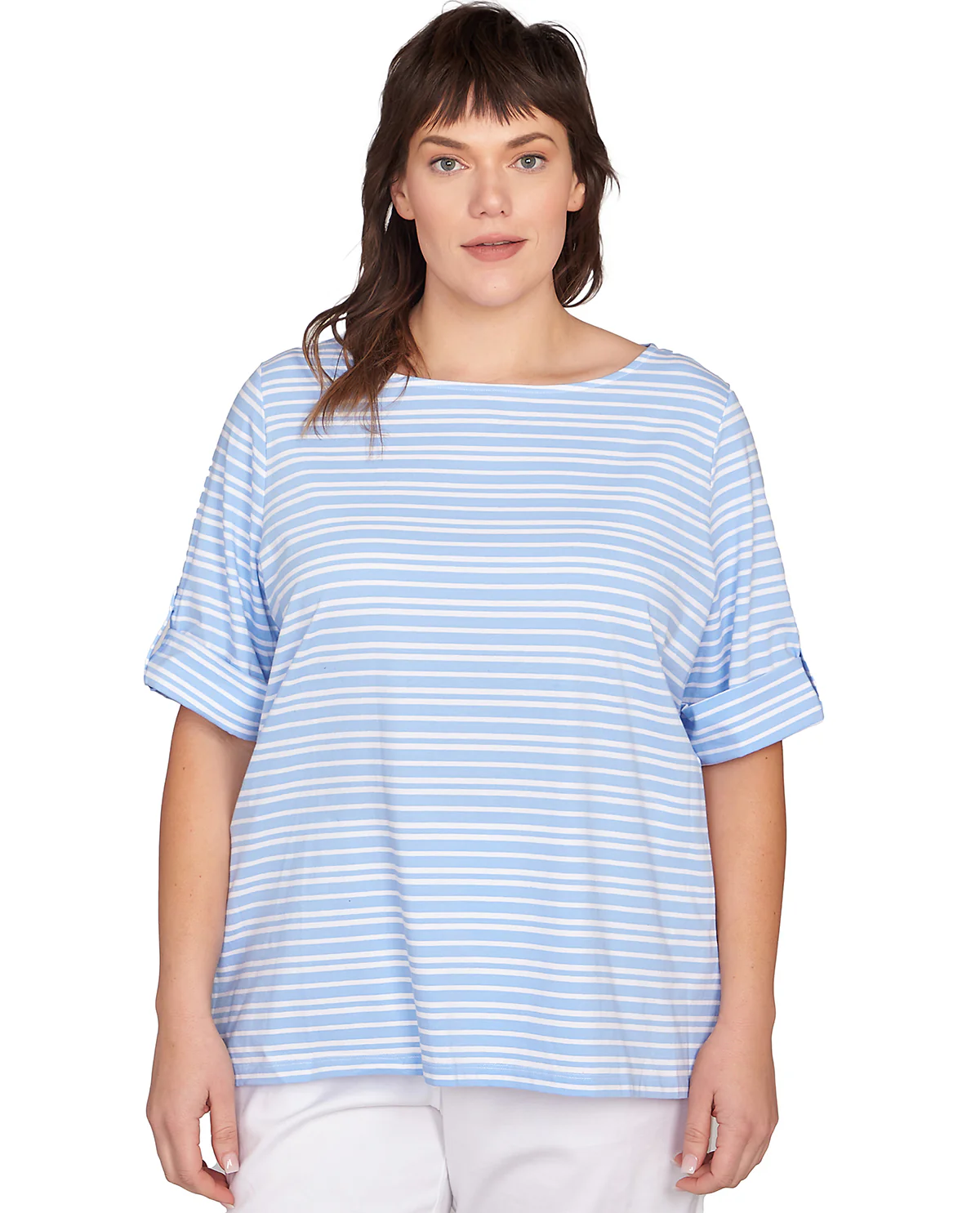 Ruby Road Puttin On the Prints Stripe Knit Top - Image 4