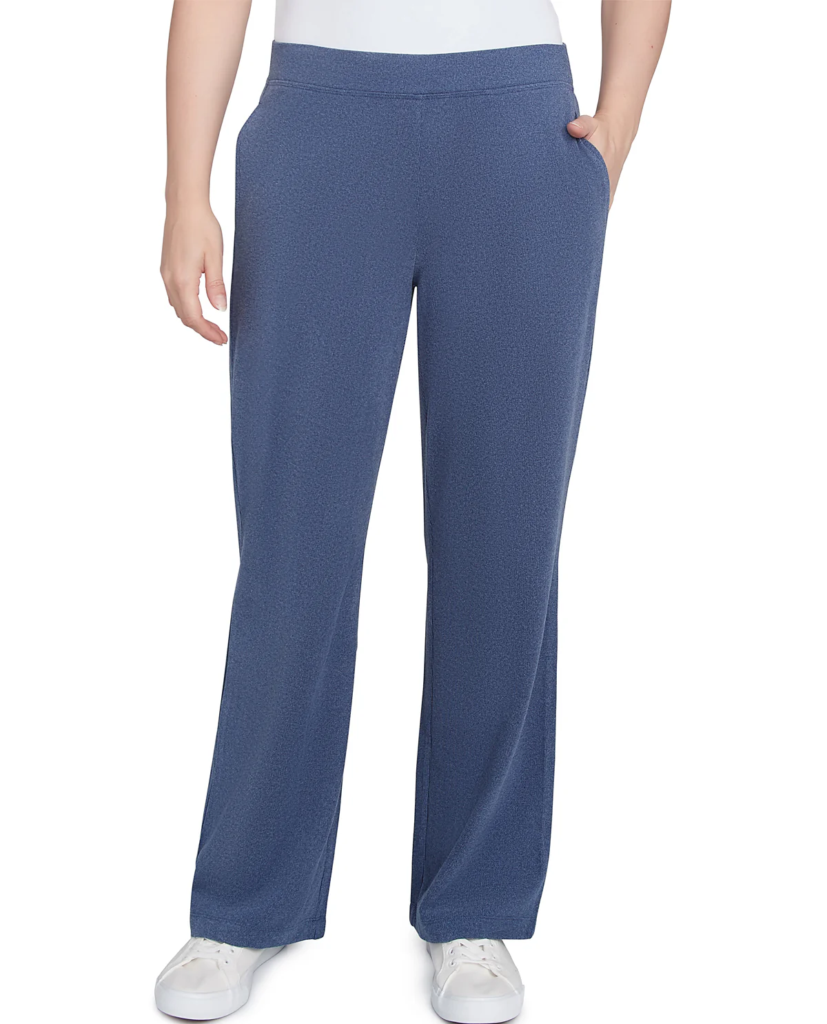 Ruby Road Petite Casual Luxe Pullon Rib Straight Pant - Image 5