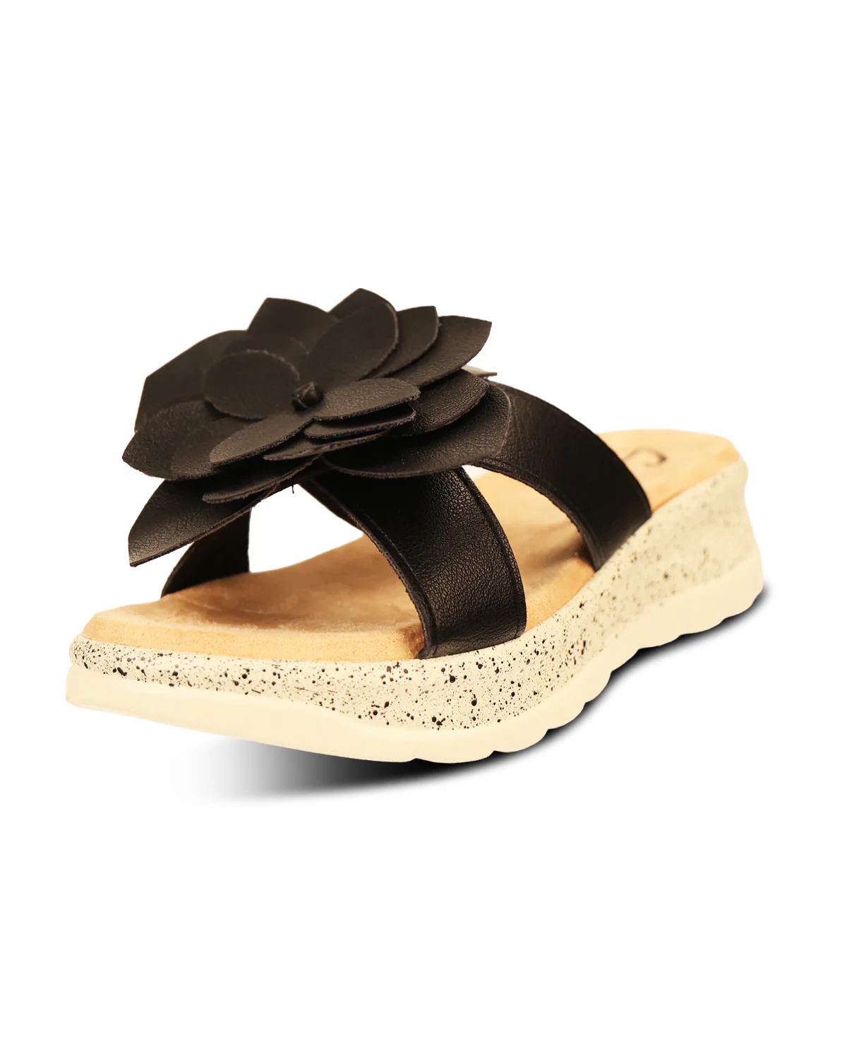 Savvy Gardenia Sandal Black - Image 2