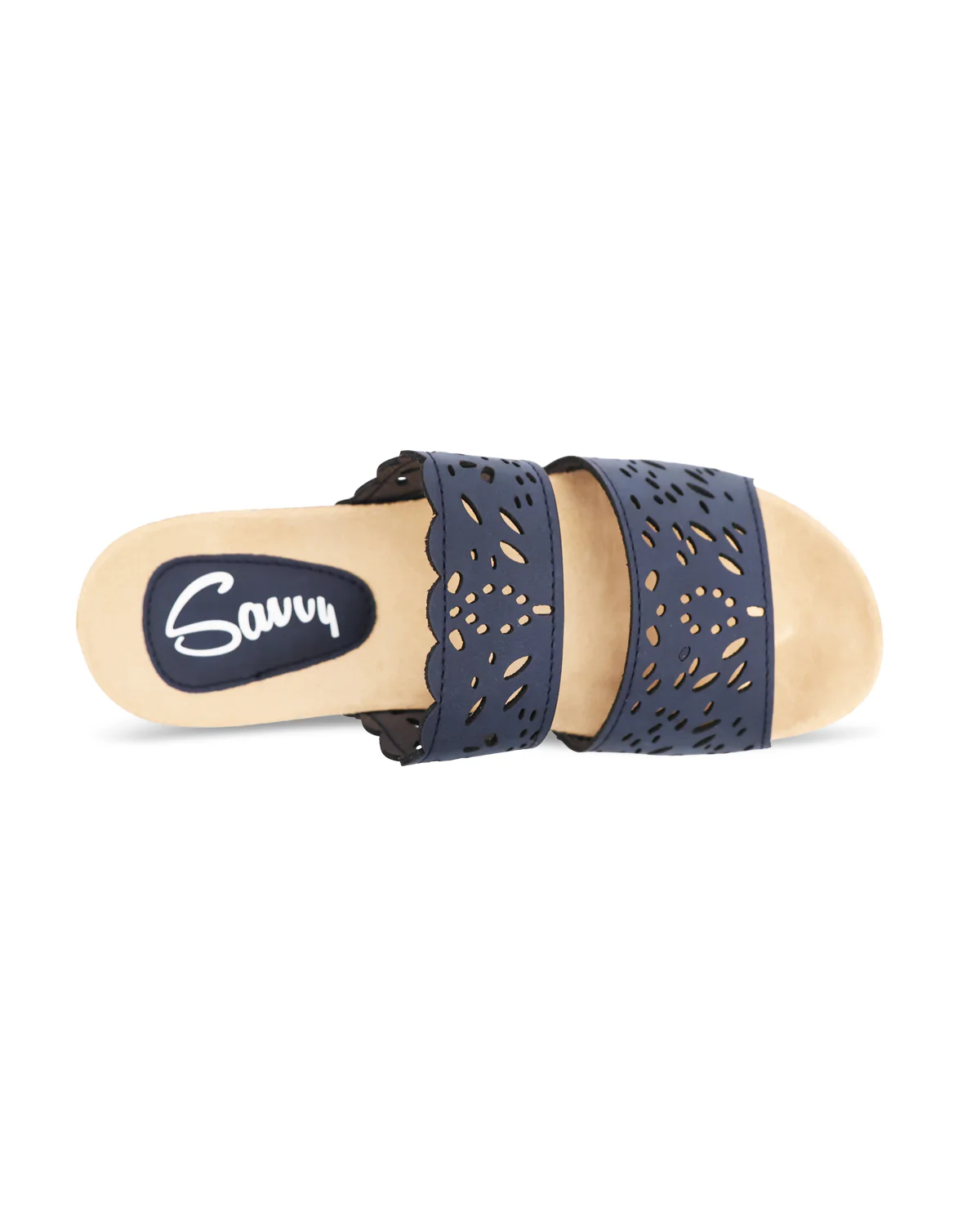 Savvy Lacy Sandal Navy - Image 6