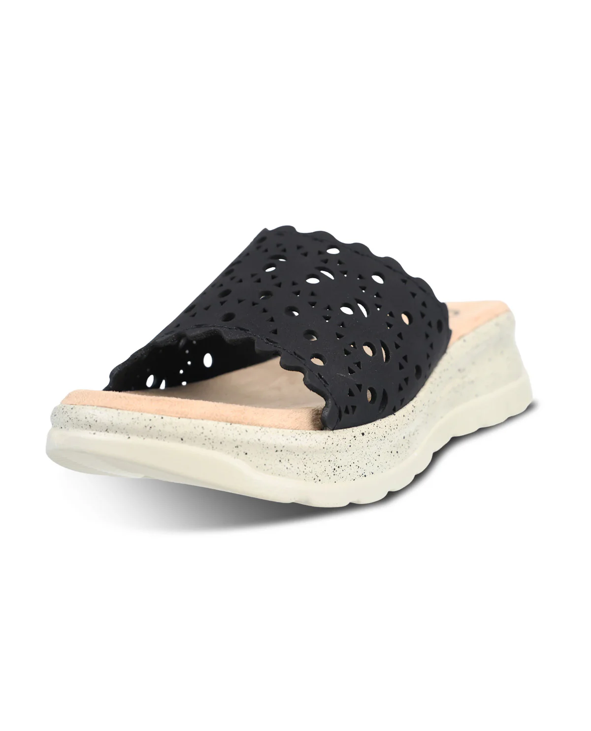 Savvy Speckle Sandal Black - Image 2