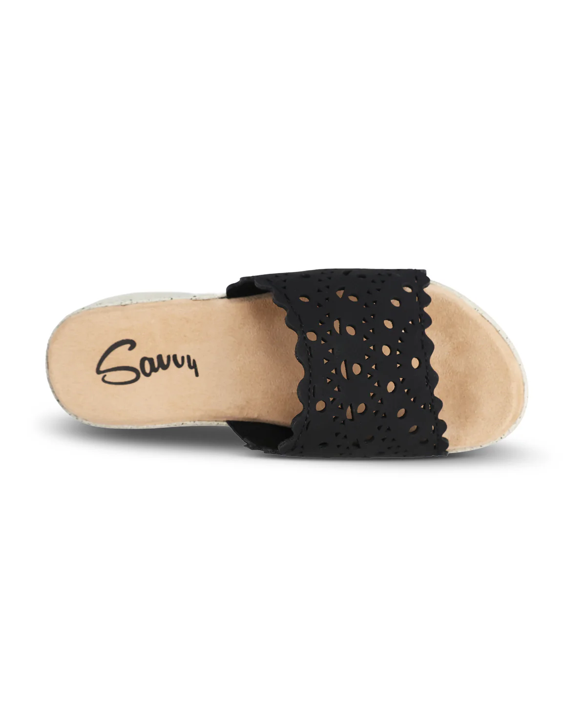 Savvy Speckle Sandal Black - Image 6