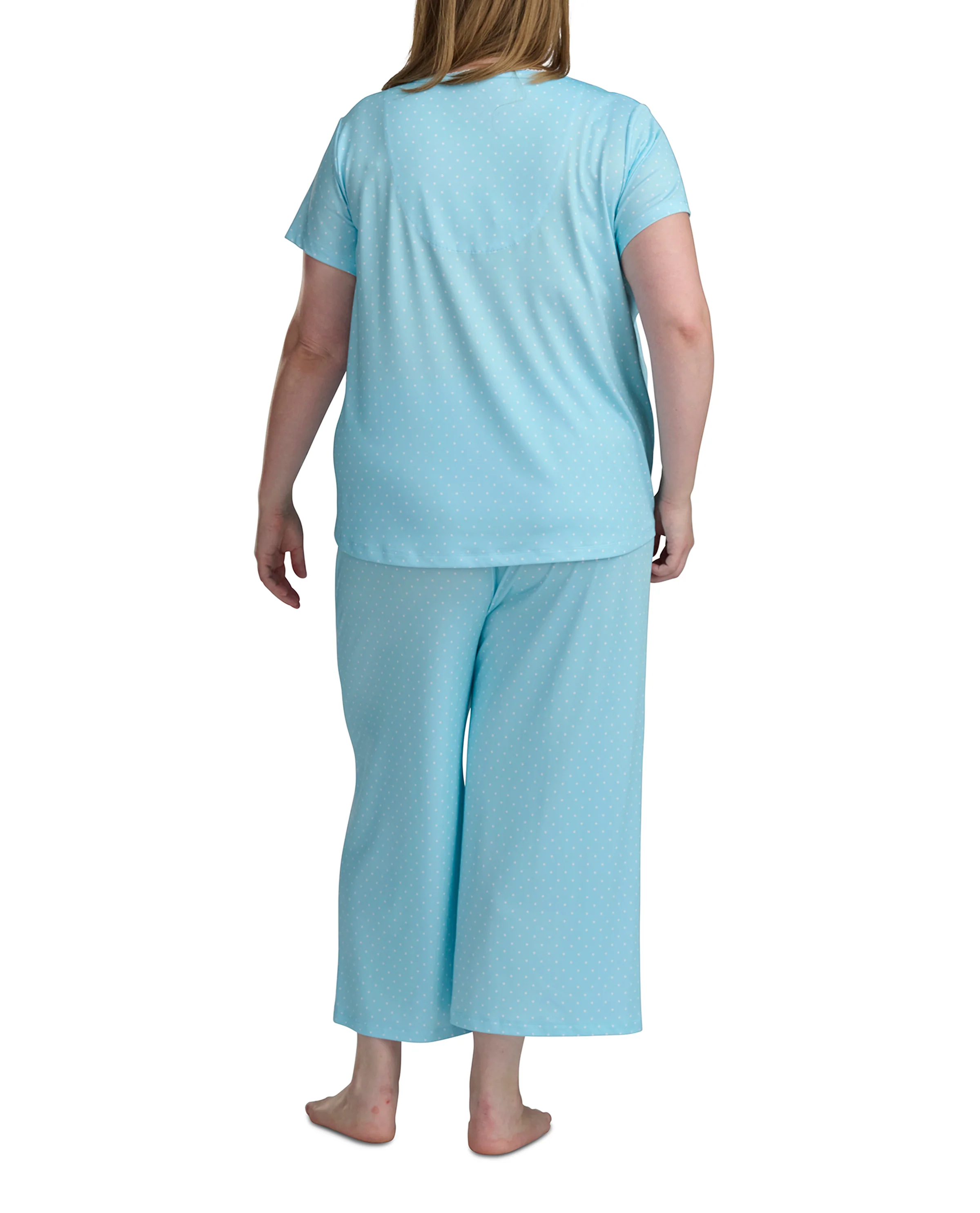 Karen Neuburger Scoop Neck Tee And Crop Pant PJ Set - Image 18