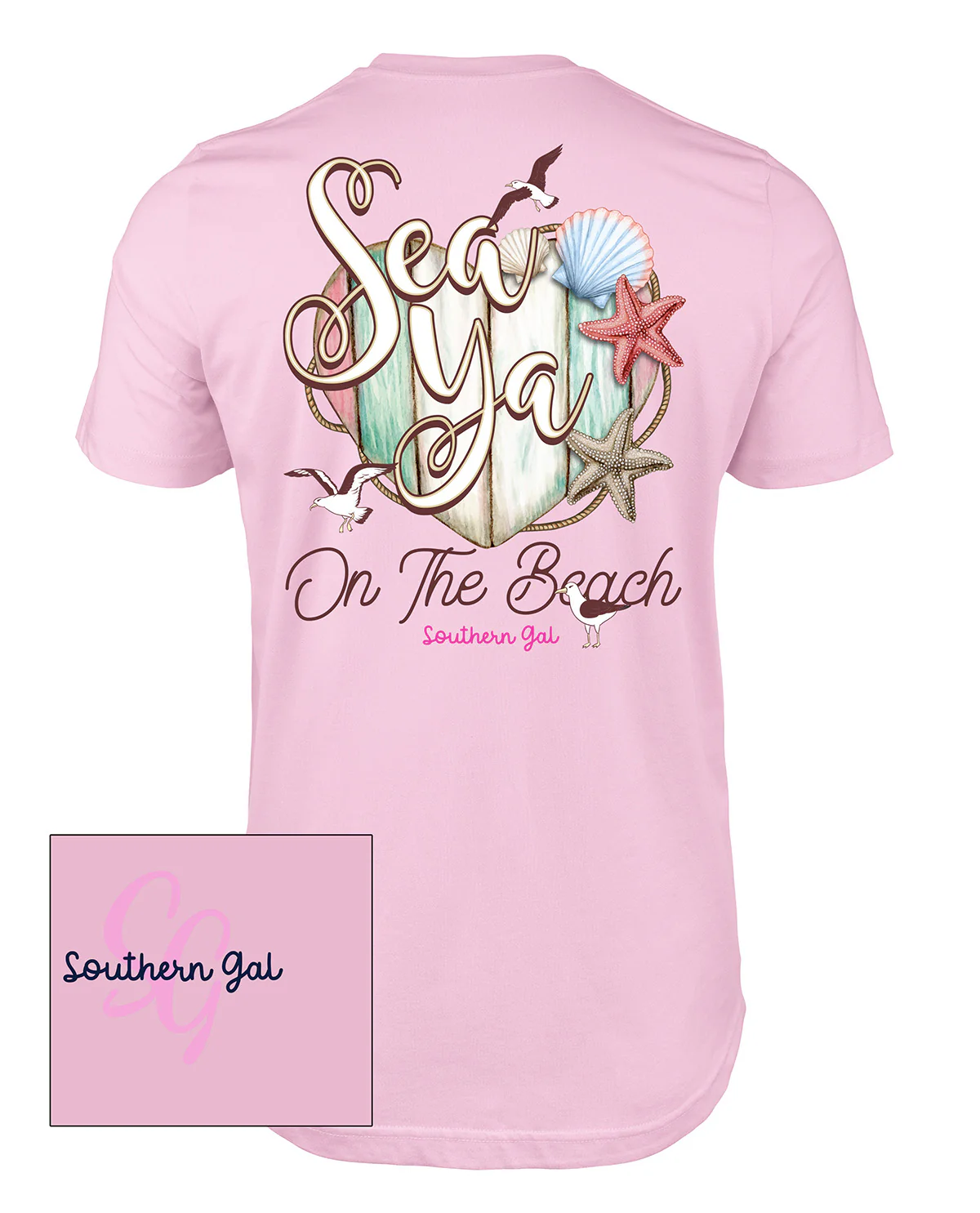 Southern Gal Sea Ya Short Sleeve Screen Tee - Image 3