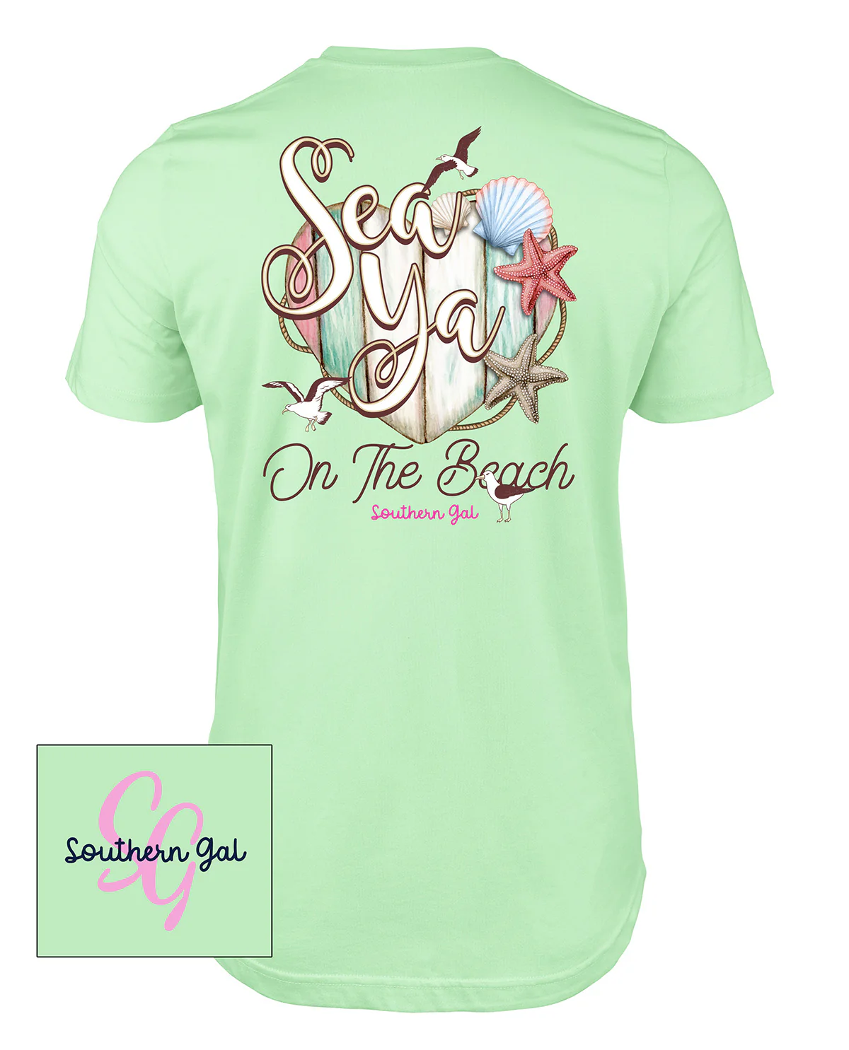 Southern Gal Sea Ya Short Sleeve Screen Tee - Image 4