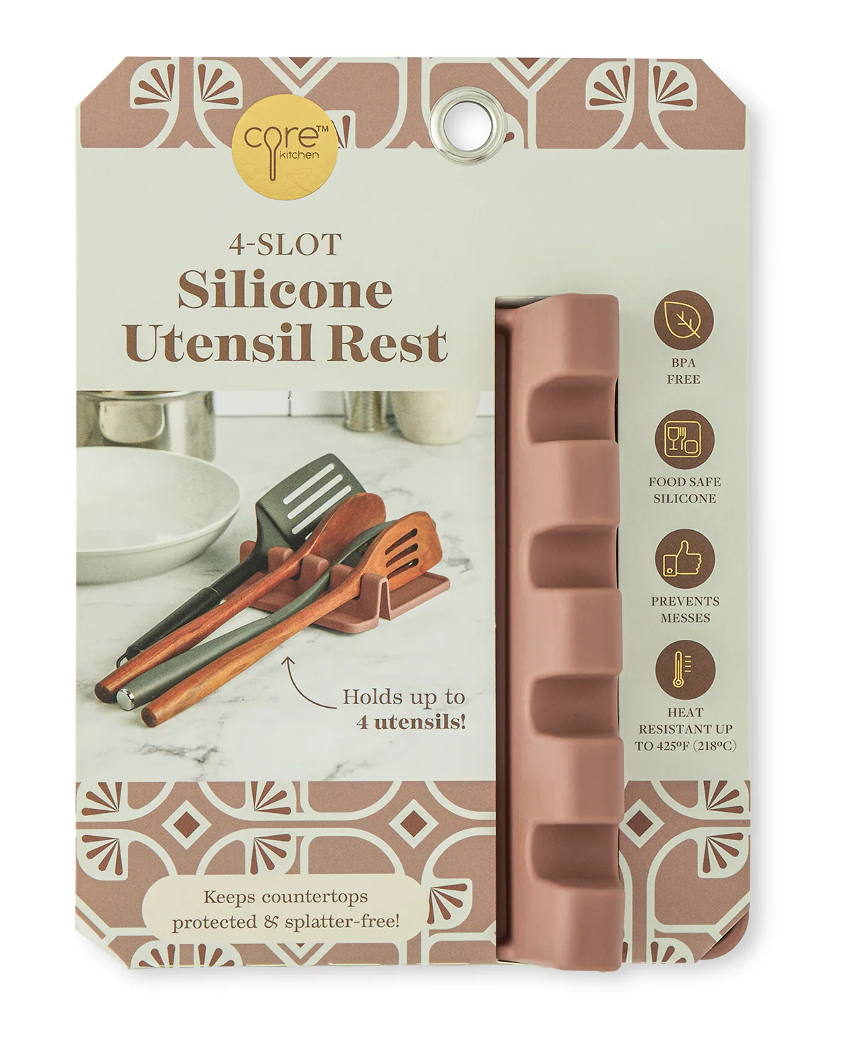 Four-Slot Silicone Utensil Rest - Image 3