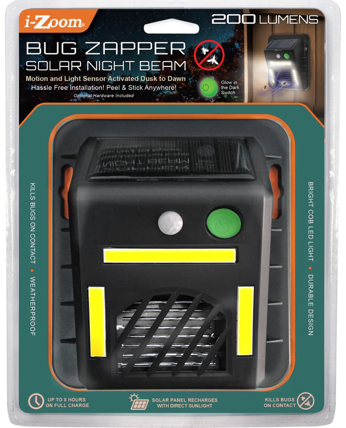 Solar Motion & Light Sensor With Bug Zapper - Image 3