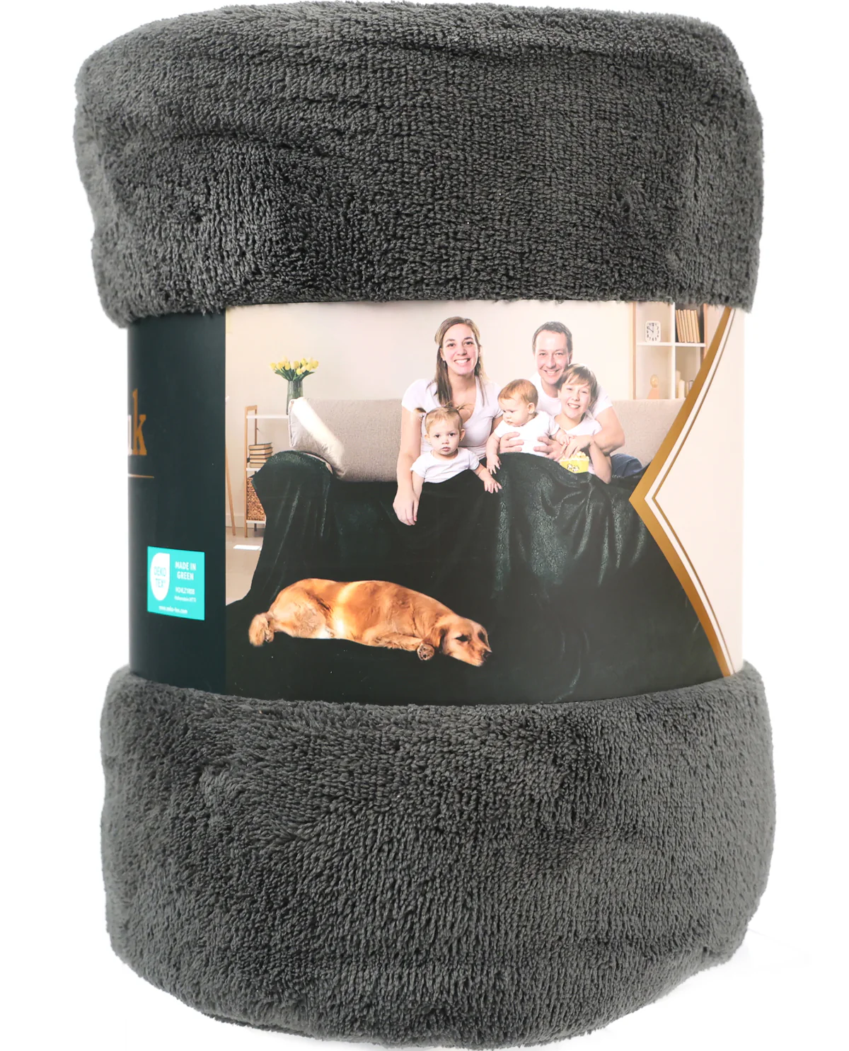 Montauk Solid Luxury Shearling Family Blanket - Image 8