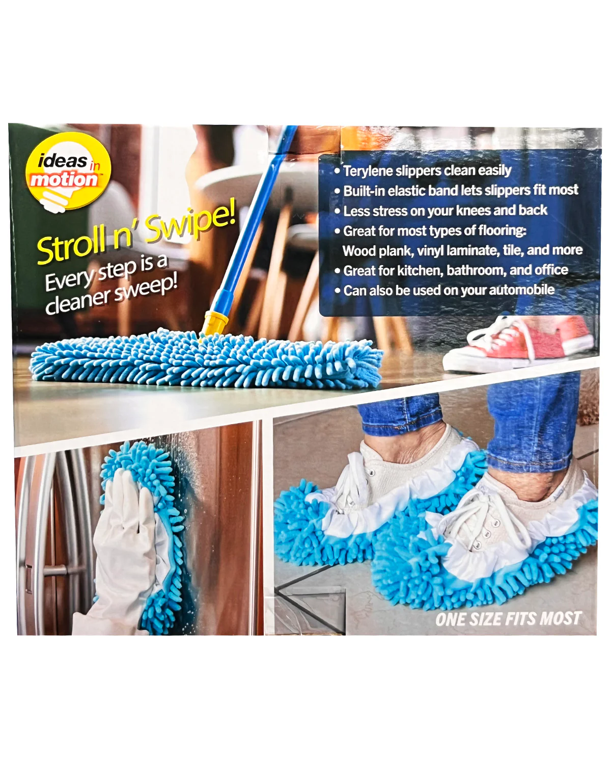 Stroll-N-Swipe Mop Slippers - Image 2