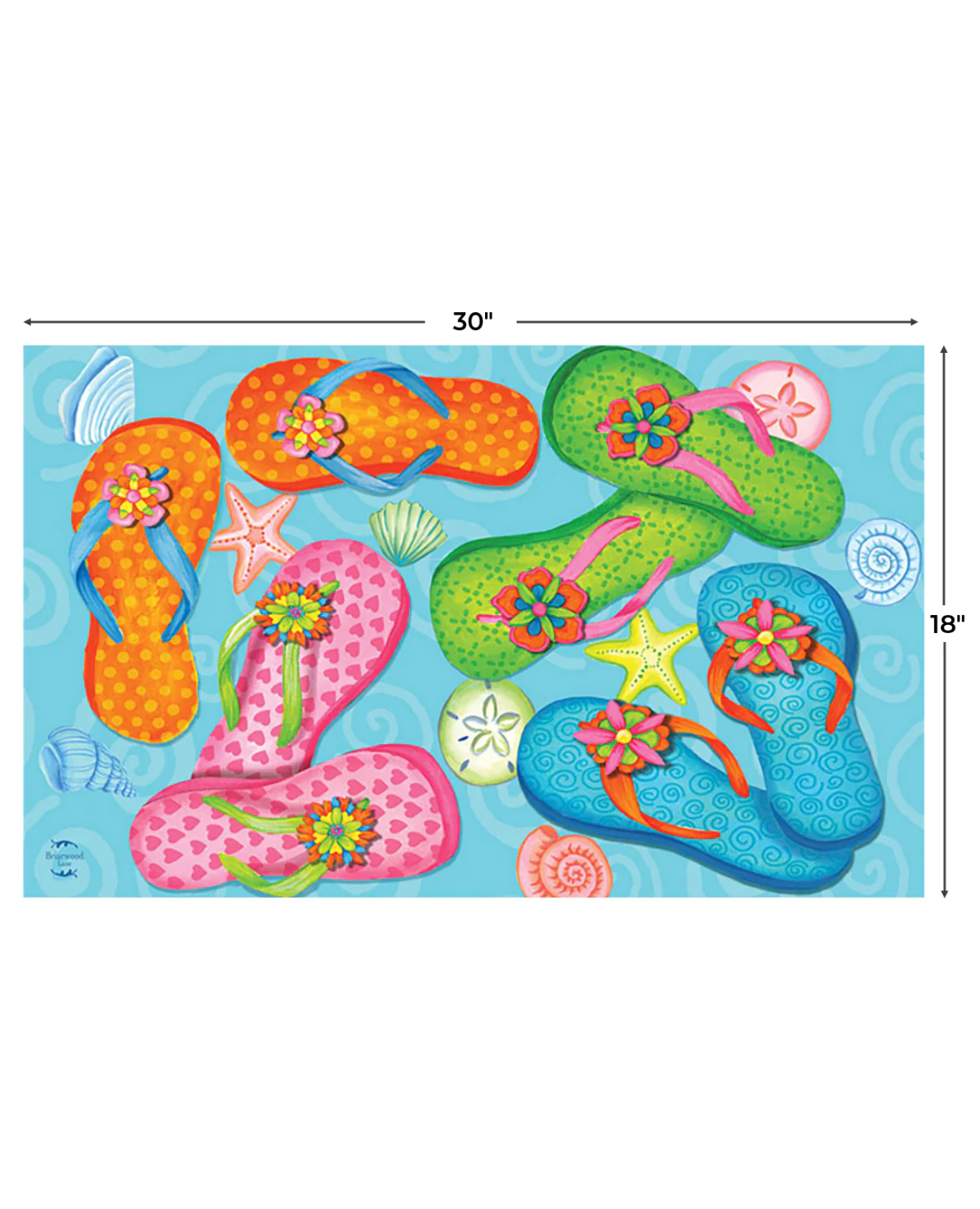 Summer Flip Flops Doormat - Image 3
