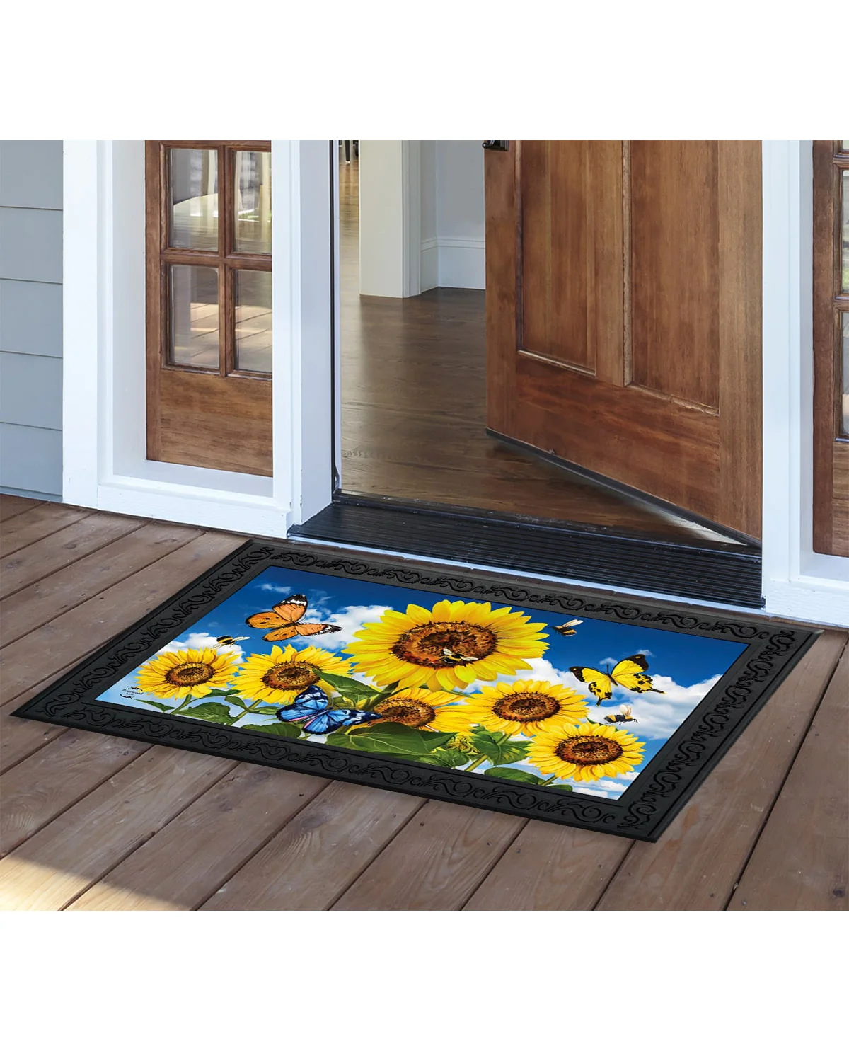 Sunflowers And Bees Summer Doormat - Image 2