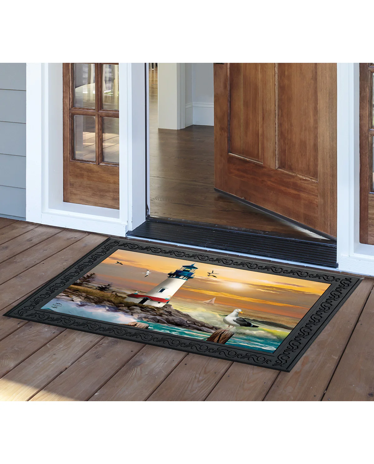 Sunset Lighthouse Doormat - Image 2
