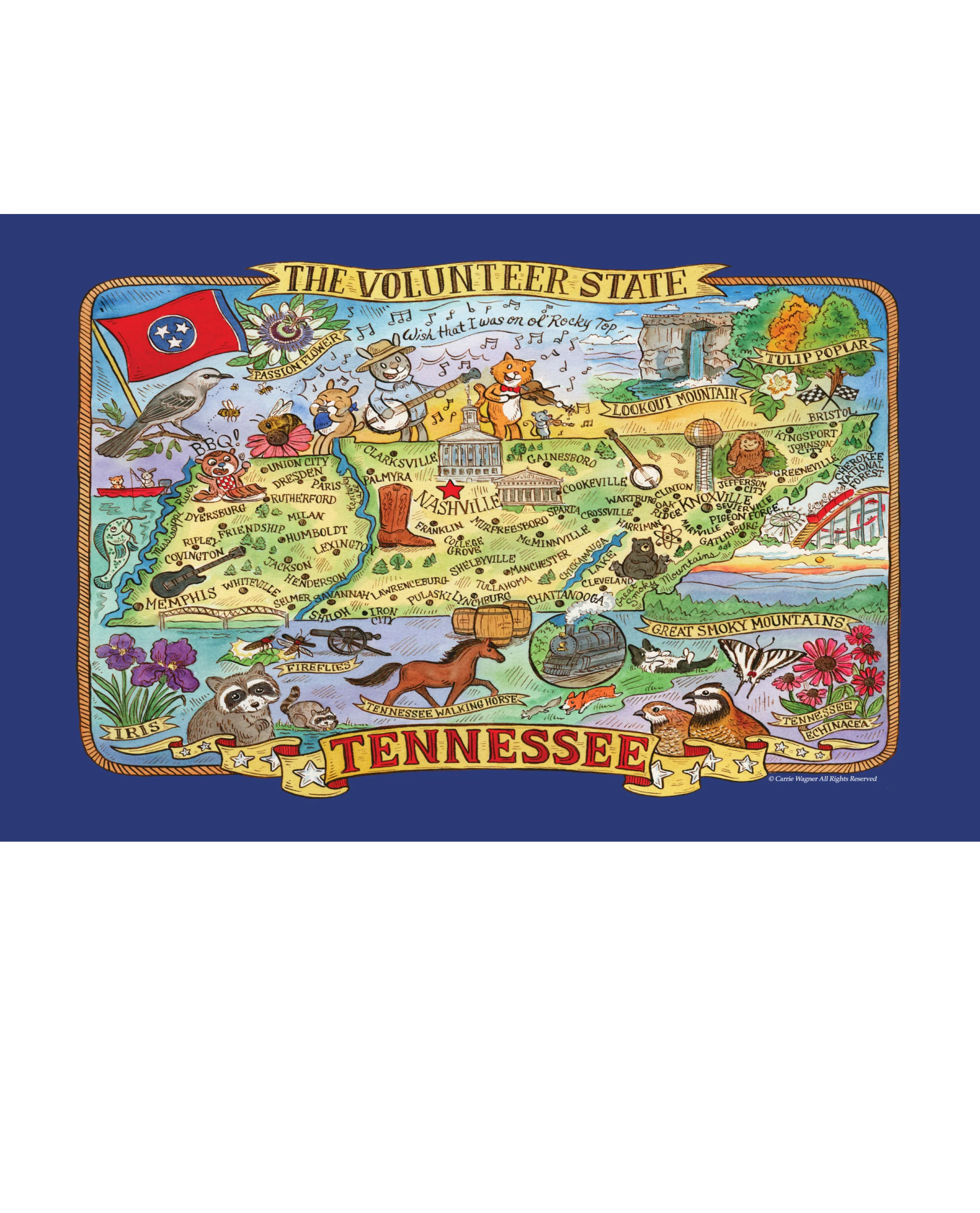 Tennessee Destination Towel - Image 2