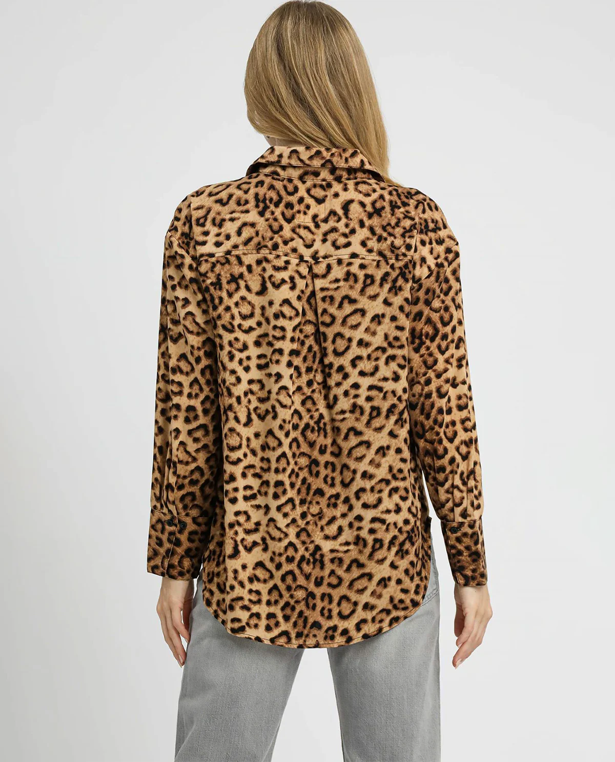 Umgee Button Down Animal Print Blouse - Image 4