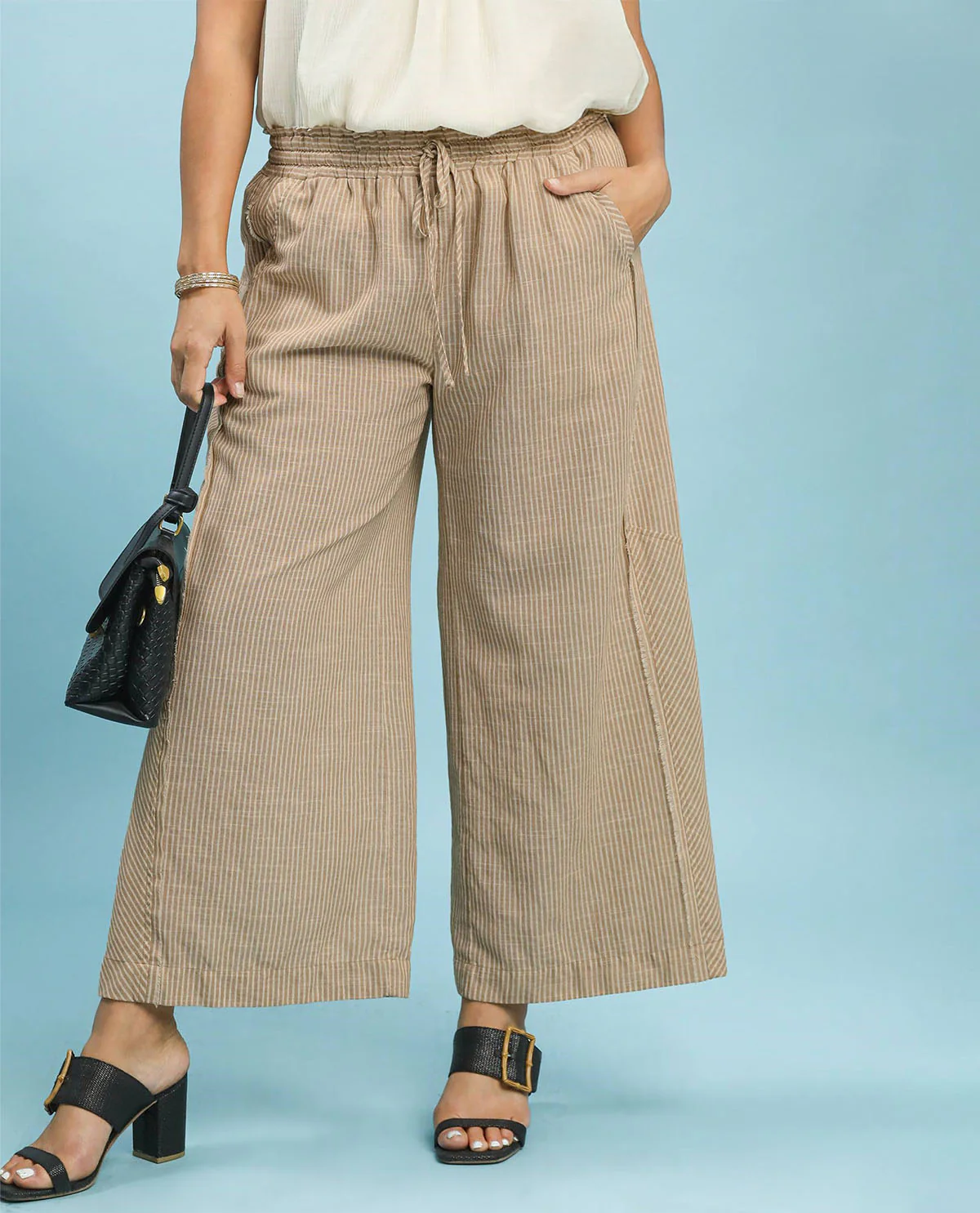 Umgee Striped Wide Leg Pant - Image 2