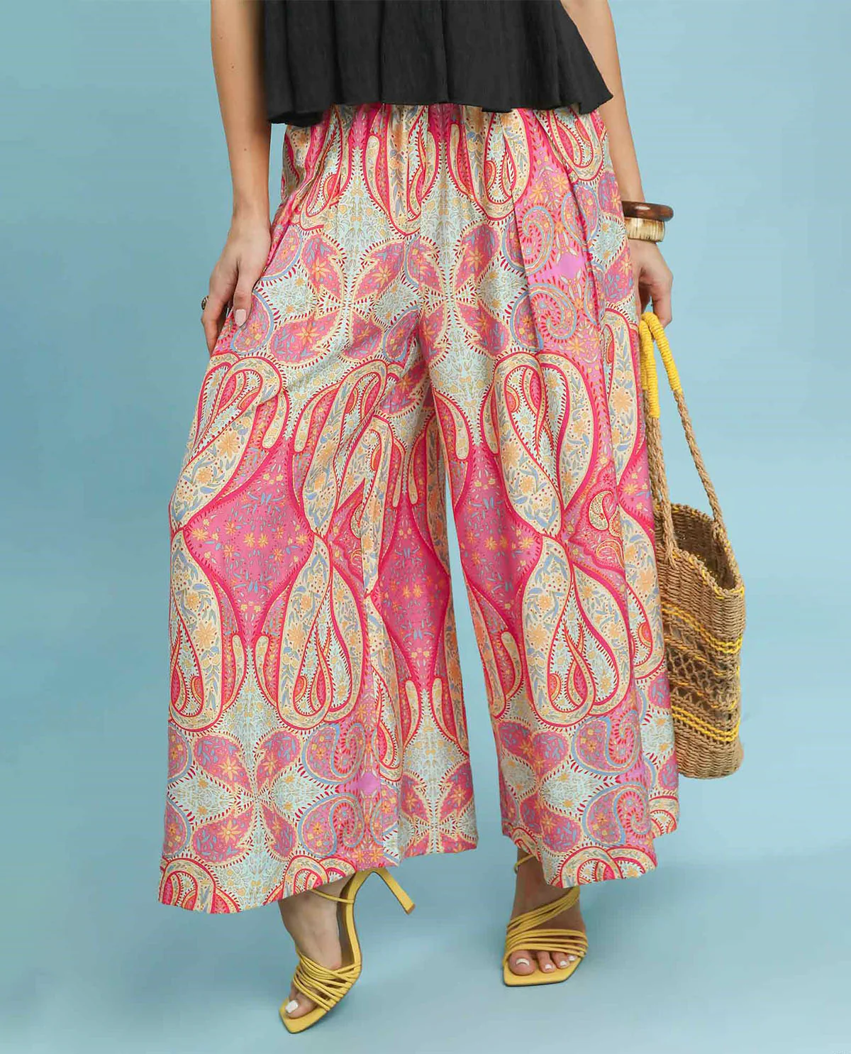 Umgee Abstract Print Pull On Pant - Image 2