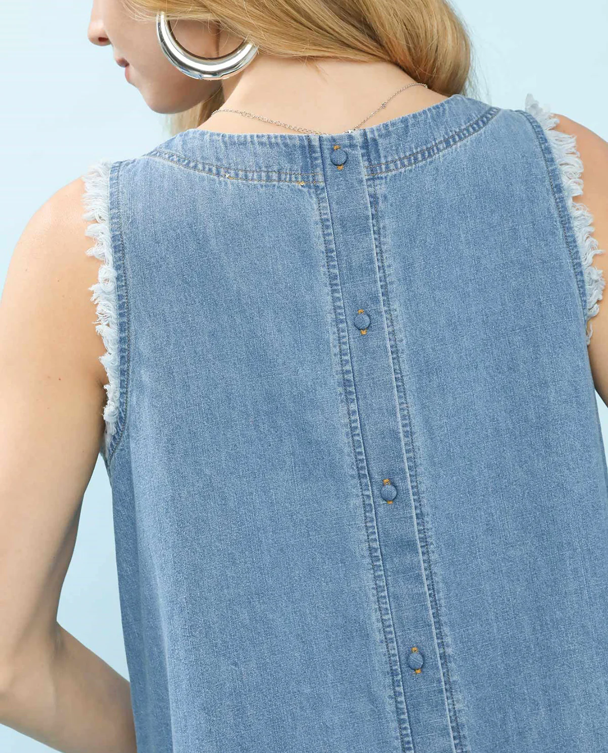 Umgee Solid Sleeveless Top - Image 2