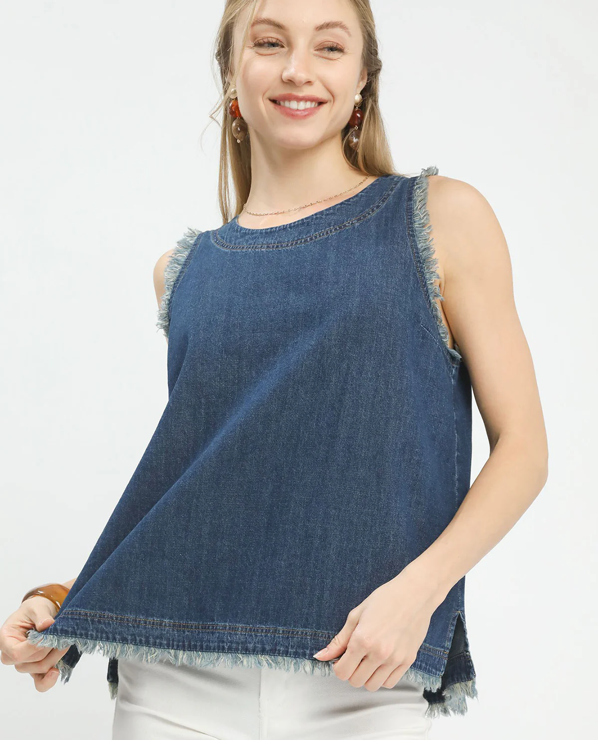 Umgee Solid Sleeveless Top - Image 3