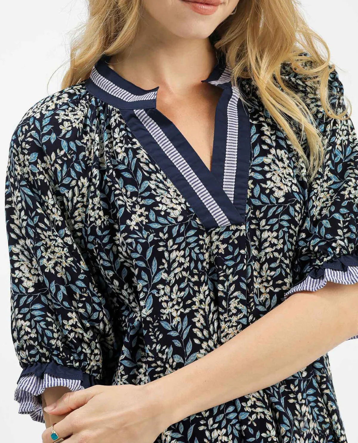 Umgee V-Neck Collared Top - Image 7