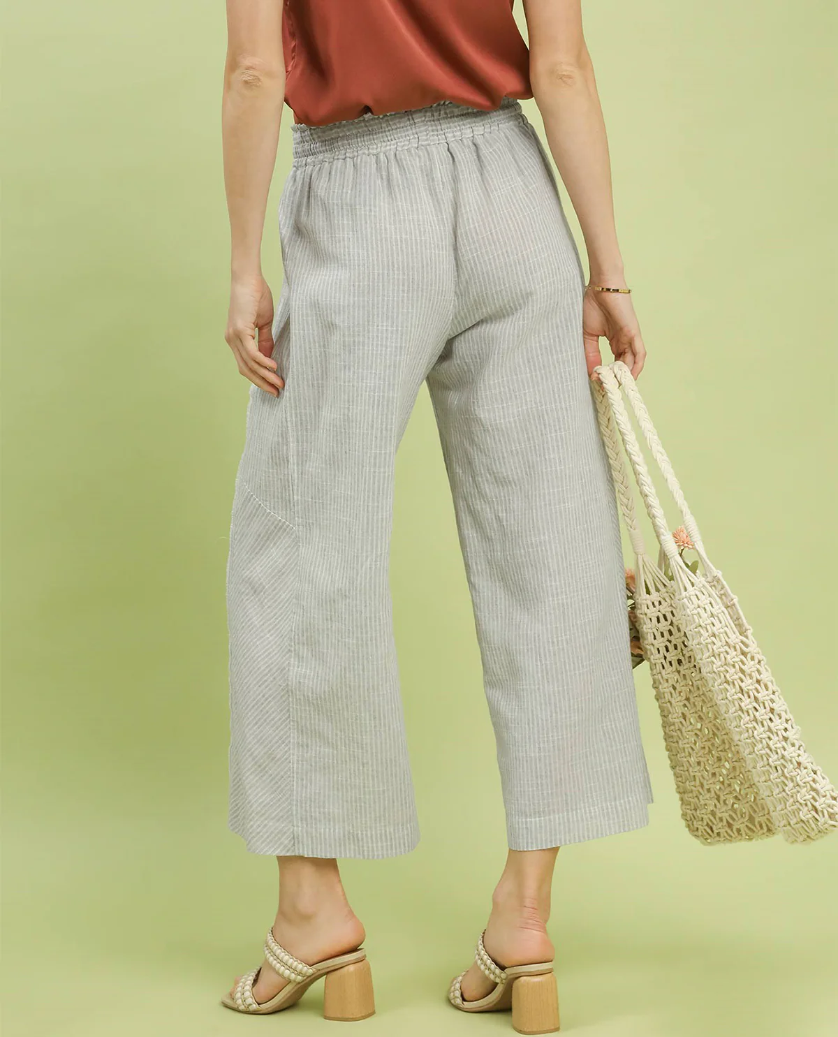 Umgee Washed Stripe Wide Leg Pant - Image 10
