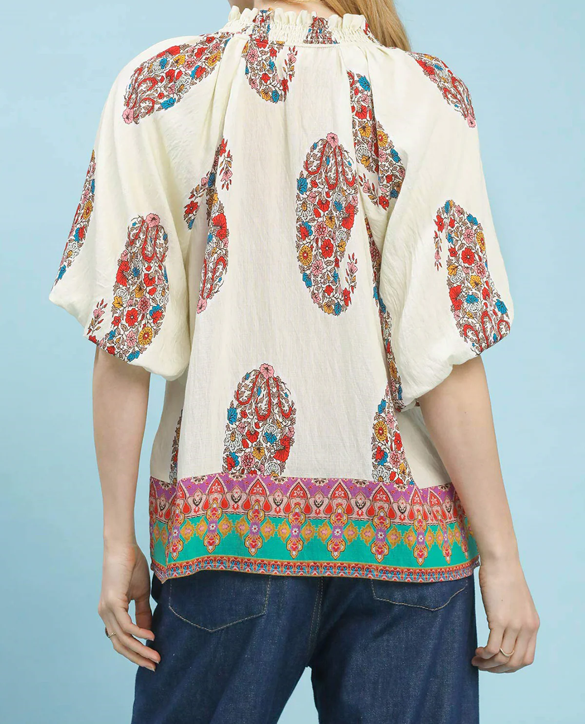 Umgee Border Print Top - Image 6