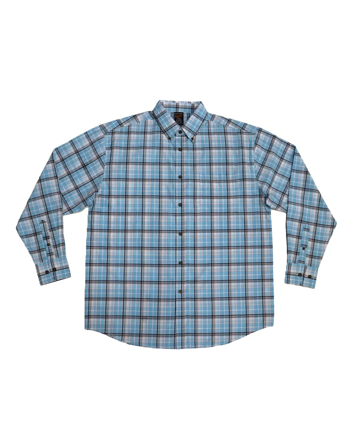 Walnut Creek Big & Tall Long Sleeve Plaid Button Up Shirt - Image 11