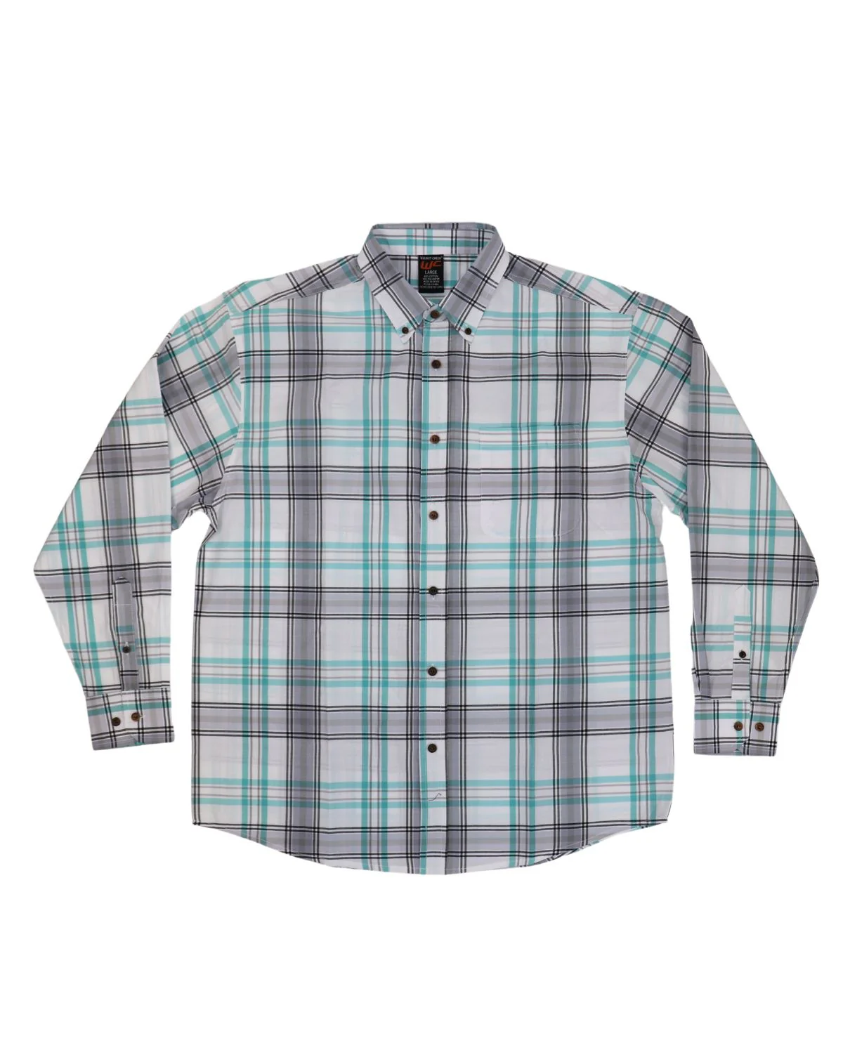 Walnut Creek Big & Tall Long Sleeve Plaid Button Up Shirt - Image 3