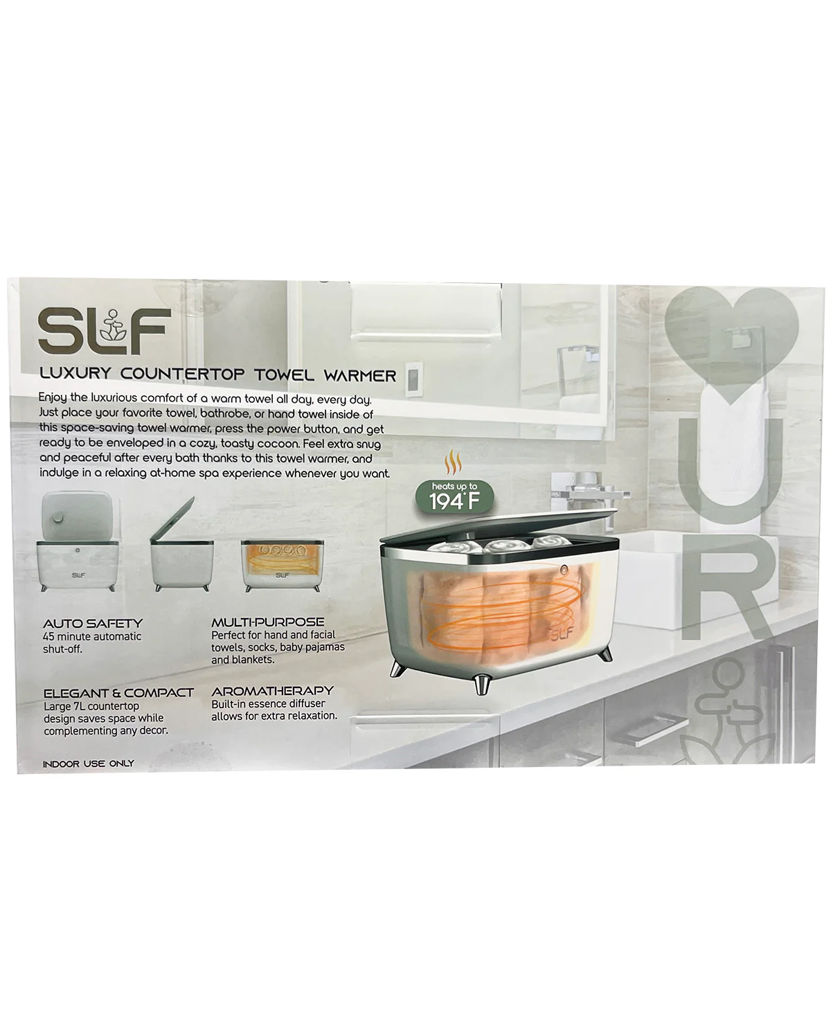 White SLF Countertop Towel Warmer - Image 2